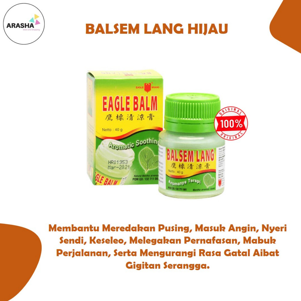 Balsem lang Hijau Besar Balsem Gosok Pereda Nyeri Otot