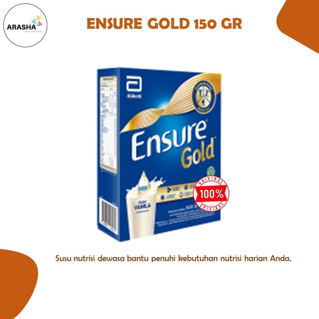 ENSURE GOLD SUSU DEWASA 150GR VANILA GANDUM