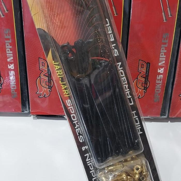 Jari jari Hitam Matic Ring Velg 14 Khusus Ukuran 89x130 Beat,Vario,Mio,Scoopy Set/Sepasang