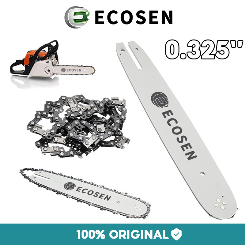 GILISHOP ECOSEN 0.325‘’Guide Bar Chainsaw Blade Chainsaw Chain Rantai Chainsaw 20 22 24 Inch
