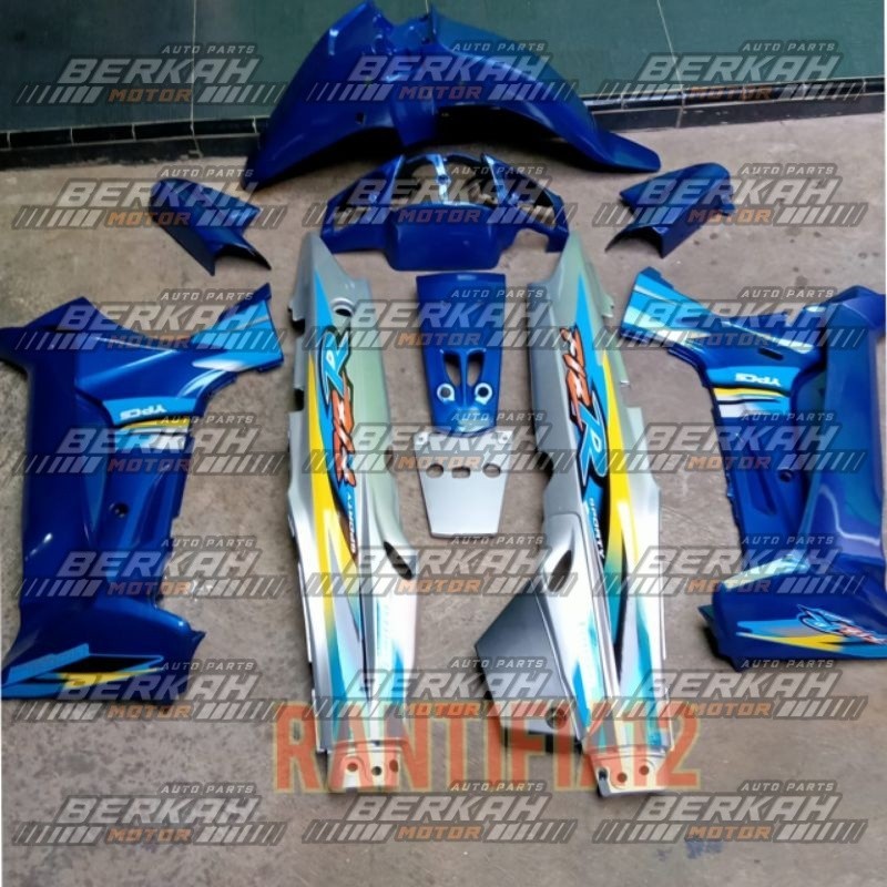 cover bodi Fizr full set bodi motor fizr limitid edition biru silver