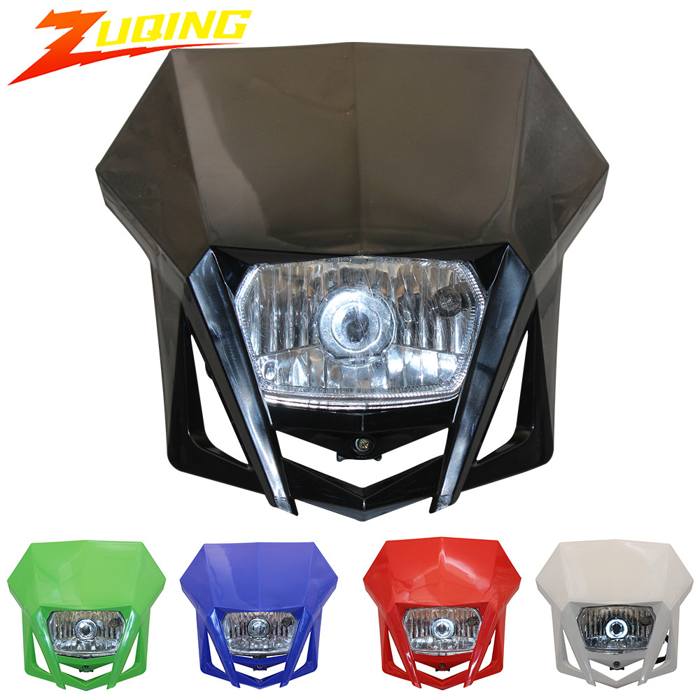 Untuk Honda XR 250 CRF 450 Yamaha WR Pelat Lampu Depan Sepeda Motor Aksesoris Motor Trail Enduro Kaw