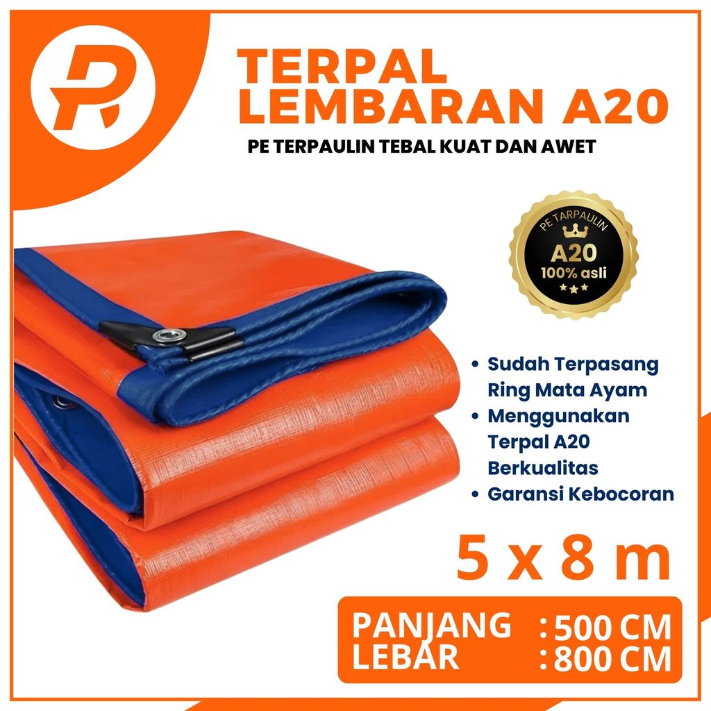 TERPAL PE A20 KOREA 5x8 SERBAGUNA TEBAL & SUPER KUAT UNTUK TENDA WARUNG TRUK PICKUP DLL pb