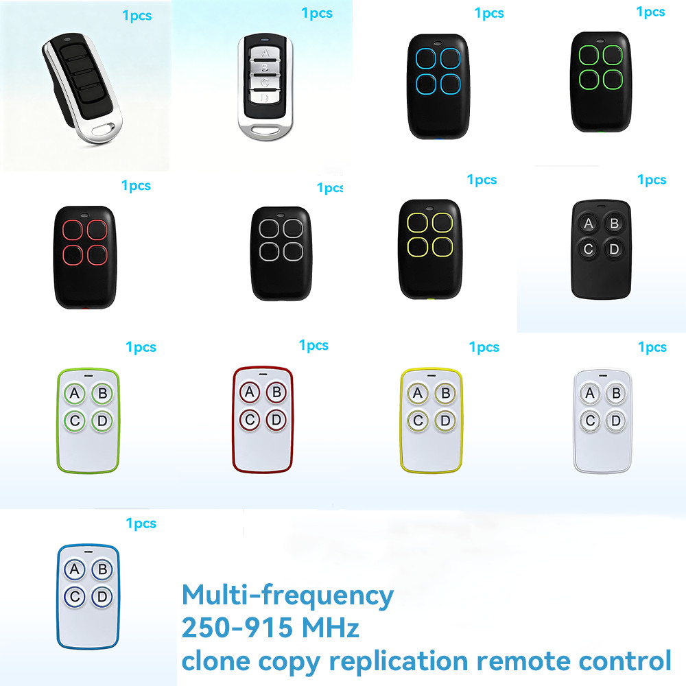 Multi-frequency 250-915 MHz clone copy replication remote control 868 MHz brand garage door remote c