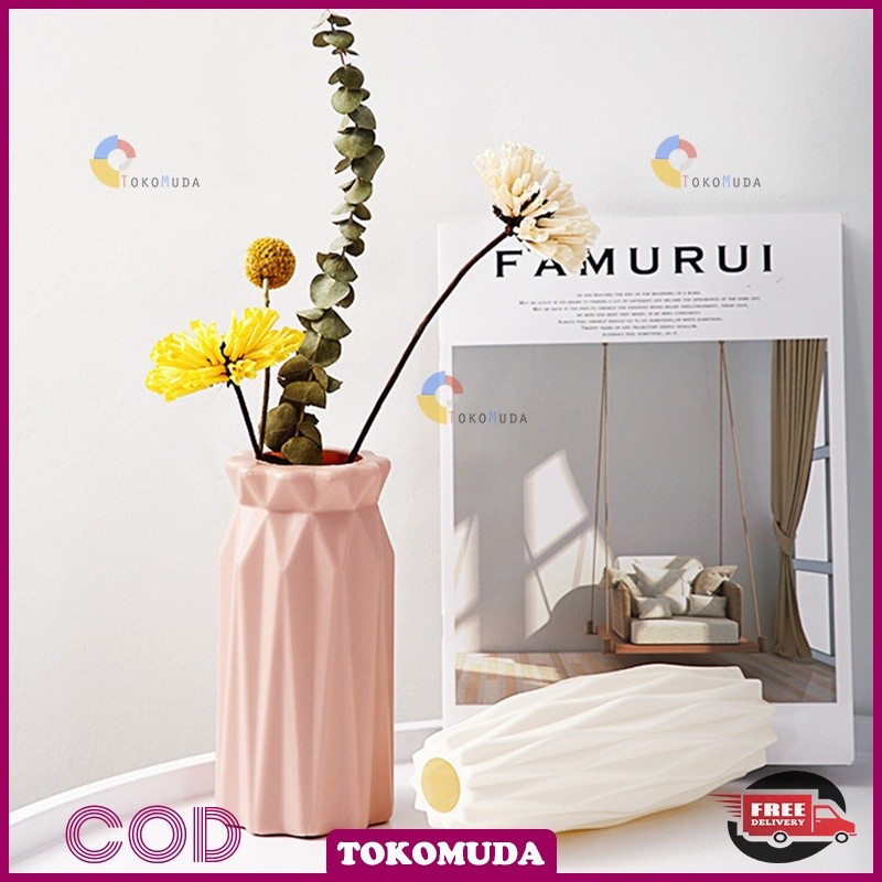Promo TokoMuda COD Vas Botol / Vas Plastik Minimalis [Tanpa Bunga]