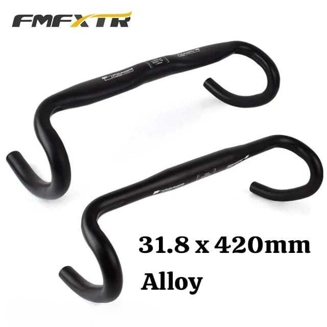 FMFXTR Dropbar Handlebar Stang Drop Bar Sepeda Balap Roadbike Road Bike 31.8 x 420 mm Aero Pipih All