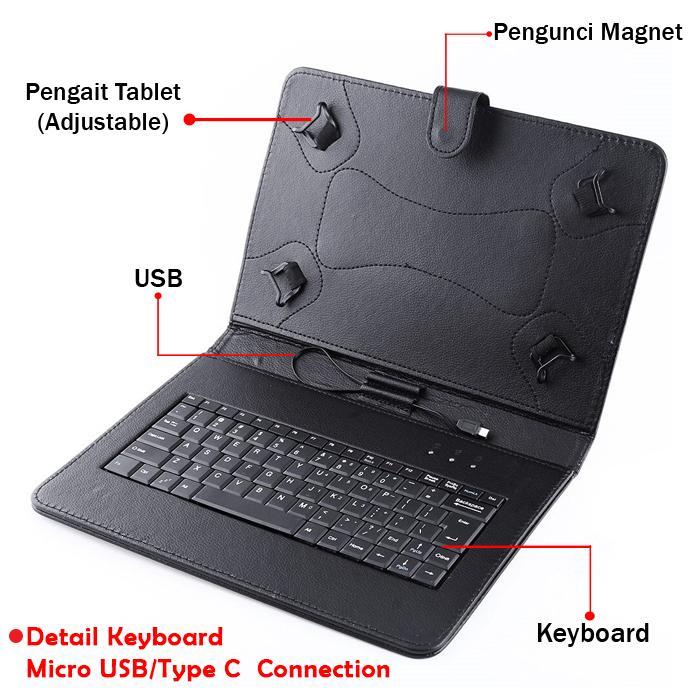 Advan Sketsa 3 Tablet 10 Inch Keyboard Keybord Touch Track Pad Case - CASE