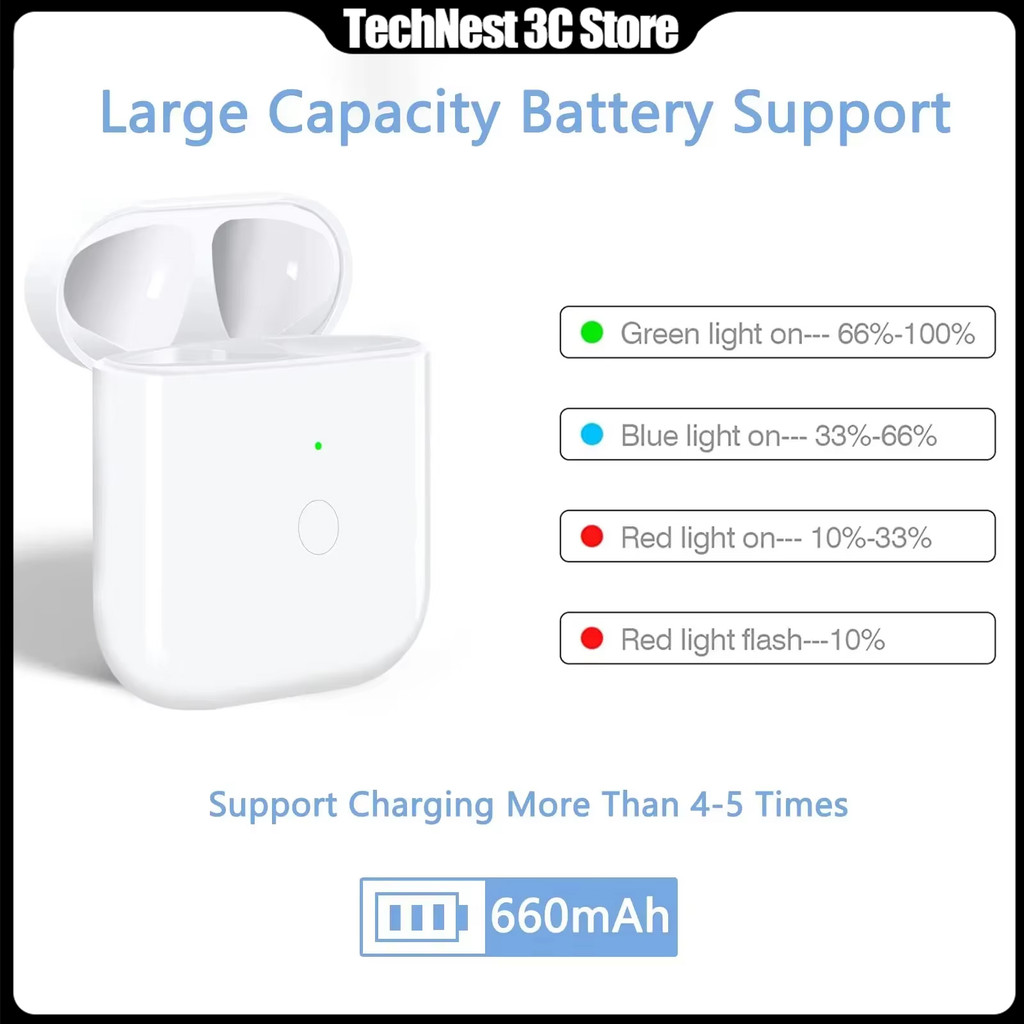 Replacement  al Charging Box For Airpods Pro 1 2 Type-C Bluetooth Earphone Battery Charger Case With