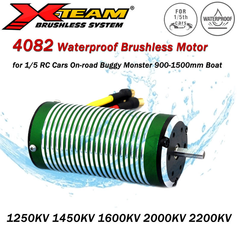 4082 1250/1450/1600/2000/2200KV Waterproof Brushless Motor for 1/5 RC Car Drift Racing On-road Buggy