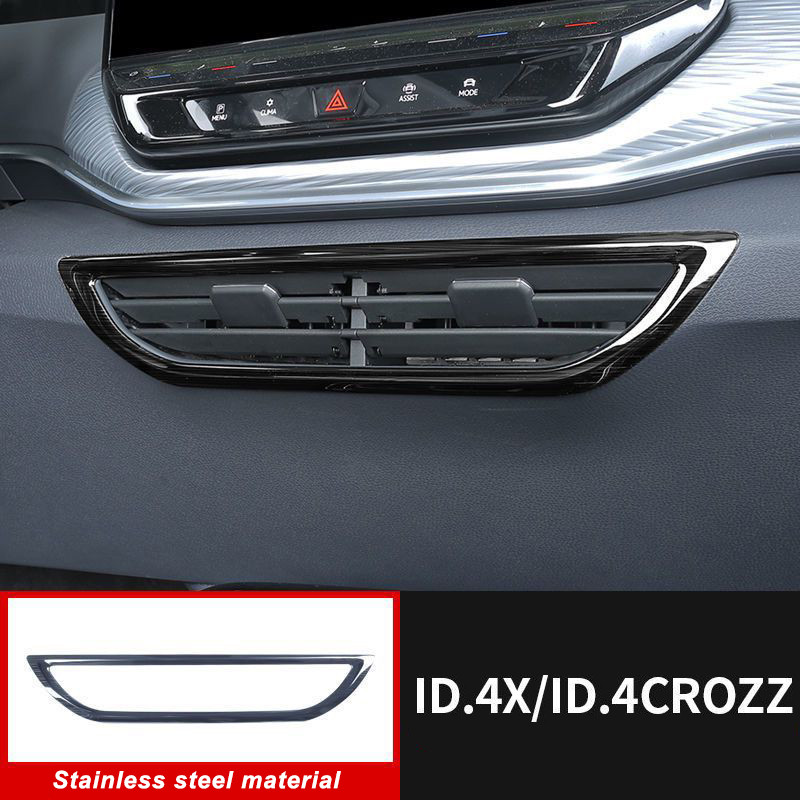 For VW ID.4 ID4 GTX Cross 2021 2022 Central Control Dashboard Air Contioning Air Outlet Decoration F