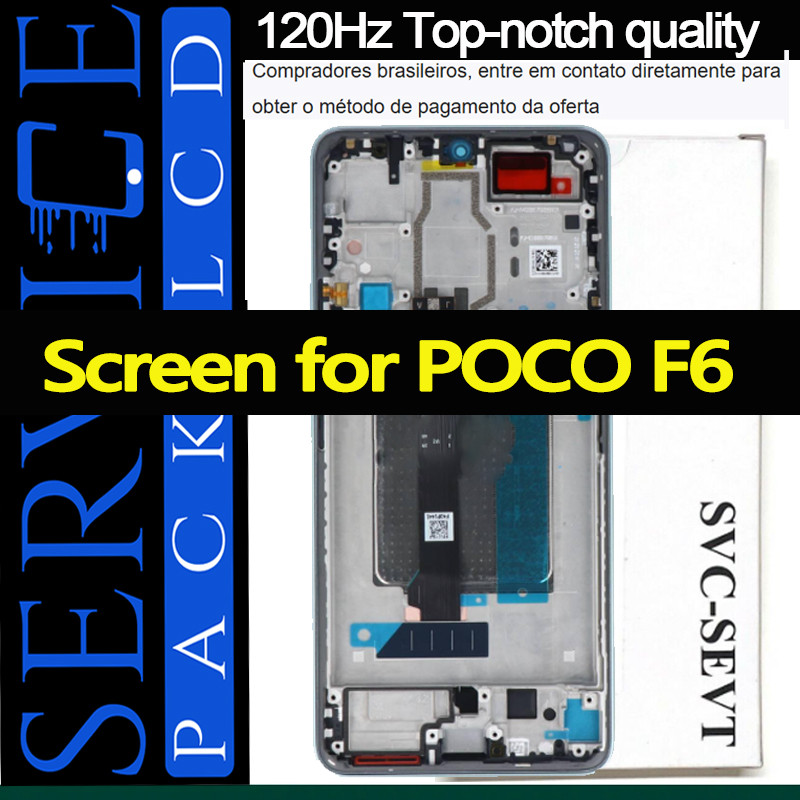 Original 6.67'' AMOLED 120Hz LCD splay For Xiaomi POCO F6 24069PC21G LCD LCD splay LCD Screen Touch
