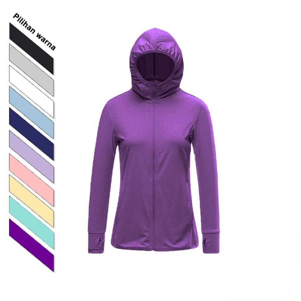PROMO Jaket Anti UV Olahraga Jaket Olahraga Running Lari Fitness Pria Wanita