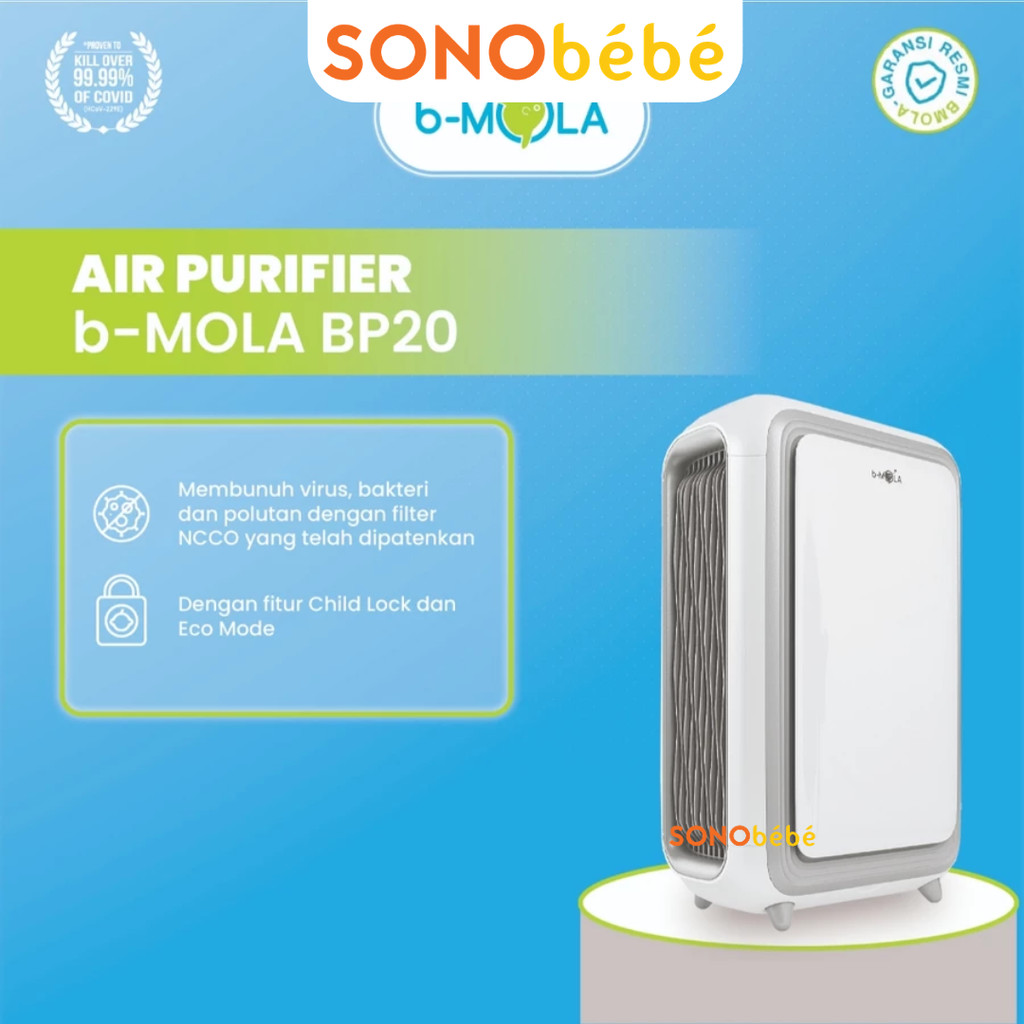 B-MOLA Air Purifier BP 20 with NCCO HEPA H13 Medical Grade
