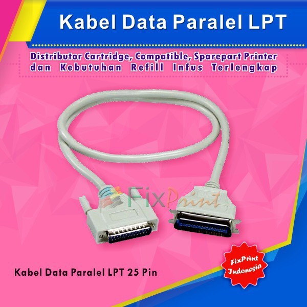 Kabel Data Pararel LPT Murah Kabel Cable Data Printer Pararel Mach3 LPT DB25 Male Female CNC