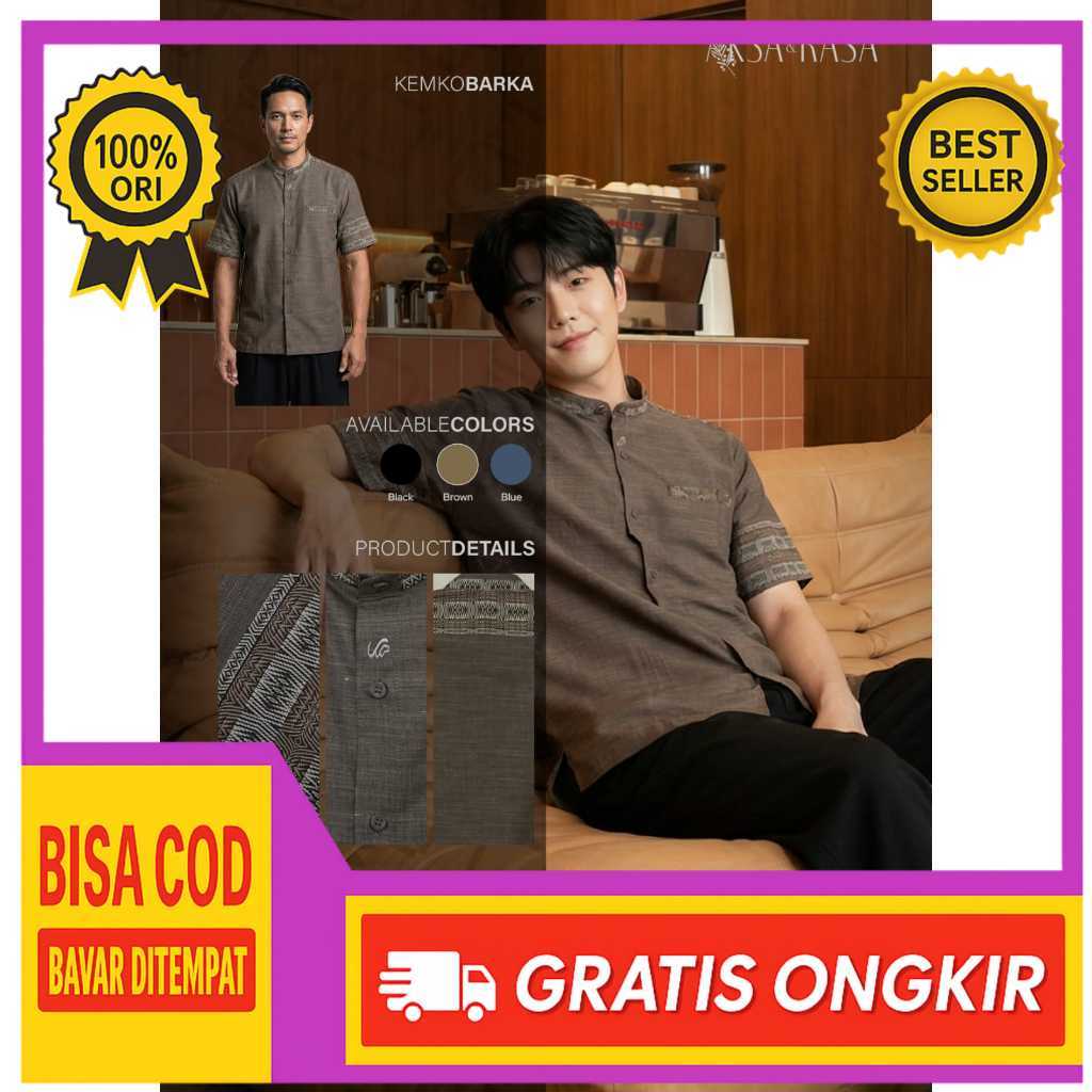 Rabbani Ori - BAJU KOKO KEMKO MOTIF BARKA PDK RABBANI ORI