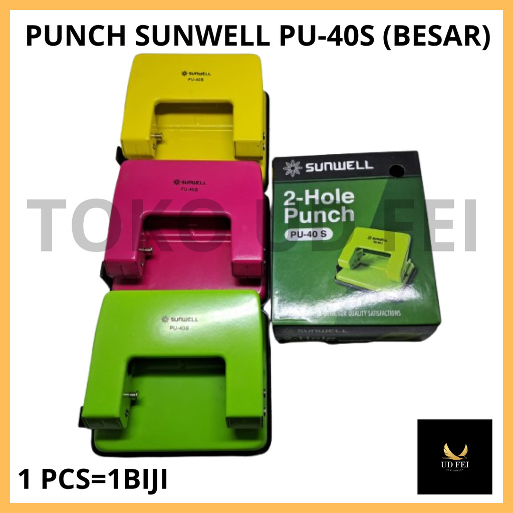 (1 PCS=1BIJI) PUNCH SUNWELL / punch BESAR/ Plong plongan BESAR/ plong plongan kertas