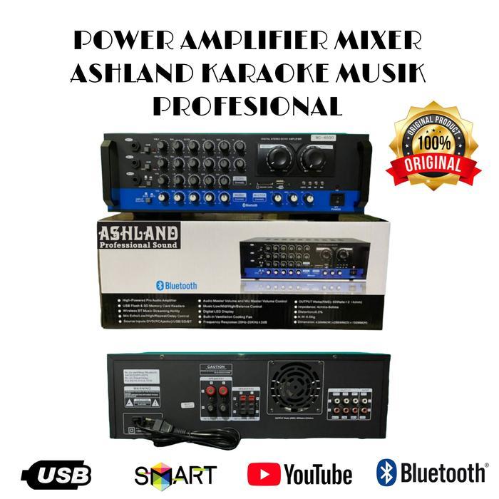 AMPLIFIER POWER MIXER ASHLAND RC4500 PROFESIONAL AMPLI KARAOKE MUSIK