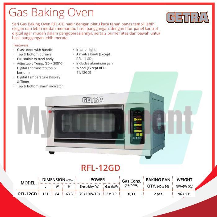 DISKON PROMO BESAR BESARAN GAS BAKING OVEN GETRA RFL-12GD OVEN