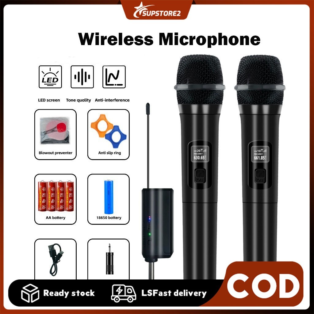Mikrofon nirkabel mikrofon Mikrofon profesional Mikrofon Handheld UHF Wireless Mikrofon