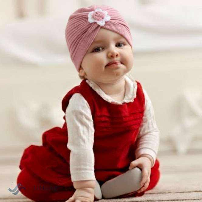 Topi Bayi Baru Lahir Turban Bayi Perempuan Elastis dan Nyaman Dipakai / Topi Cewek Bayi Baru Lahir