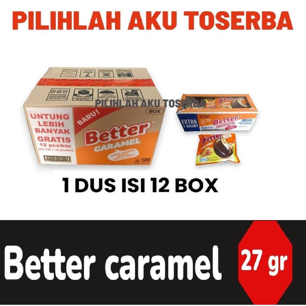 Biskuit Roma BETTER CARAMEL Sandwich kemasan BOX - ( HARGA 1 DUS )