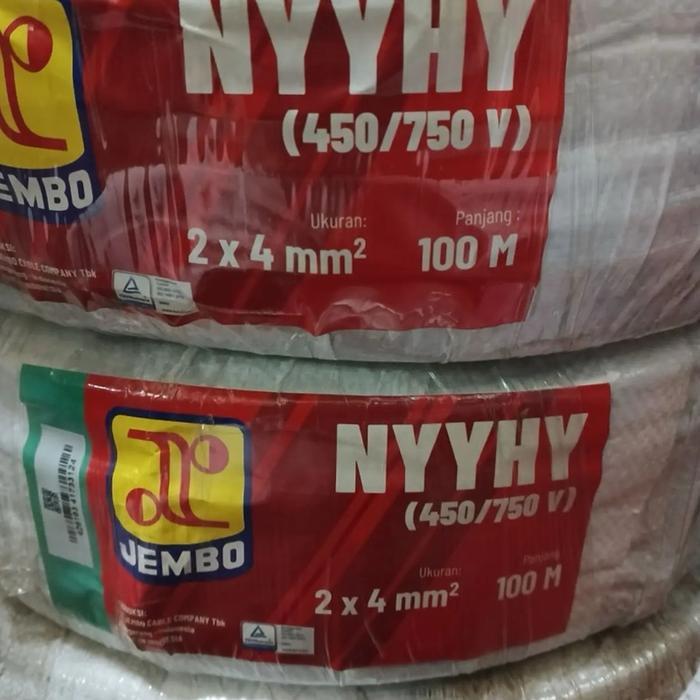 KABEL SERABUT NYYHY 2x4 JEMBO NYYHY 2 x 4 MM JEMBO