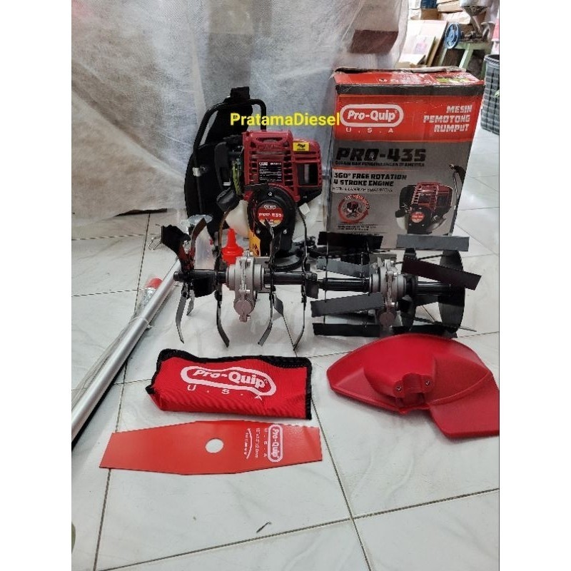 Fullset Lengkap Mesin Pemotong Rumput 4 tak Mesin Potong Rumput PROQUIP PROMAXI PRO4ZX Mesin Potong 