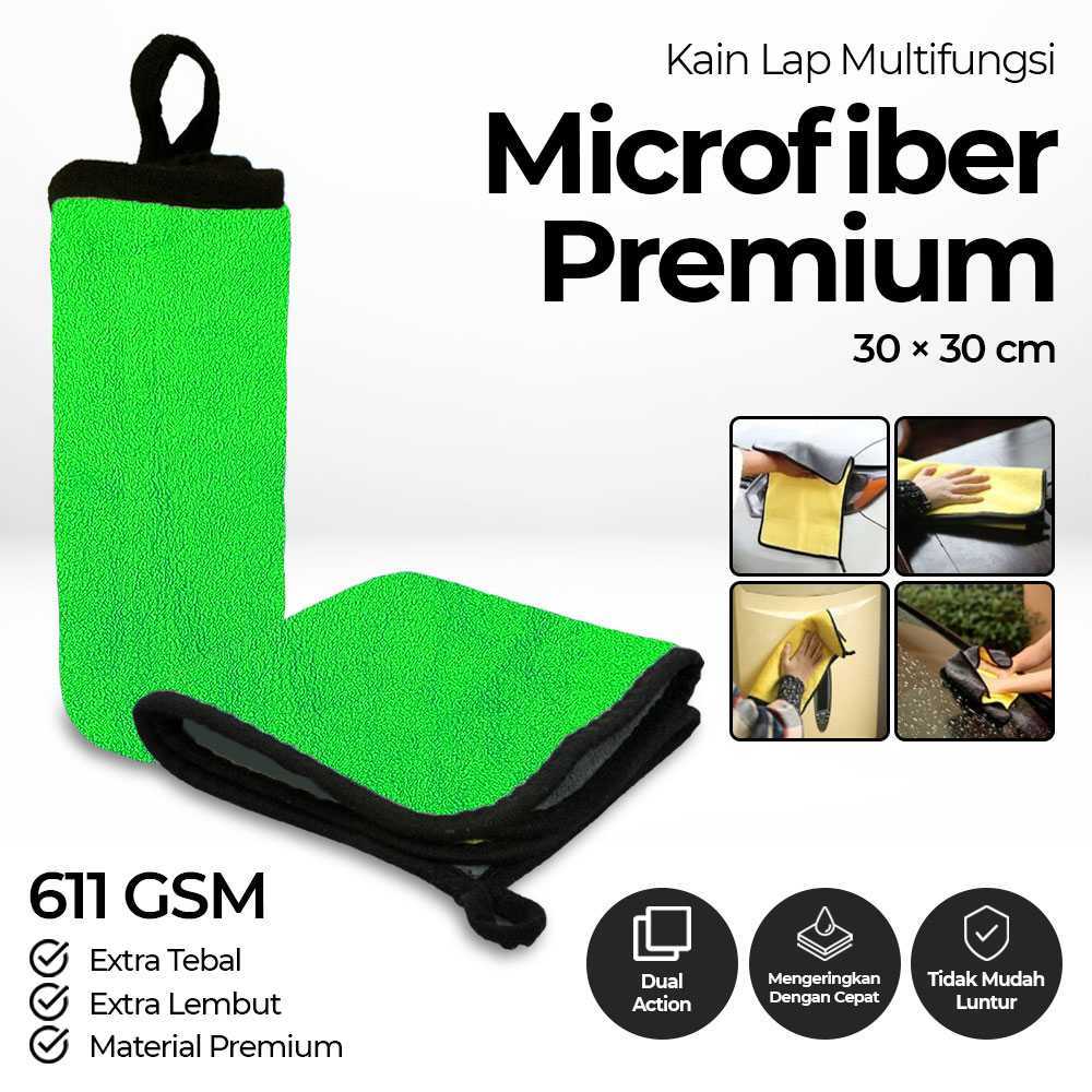 Kain Lap Microfiber Premium Mobil Multifungsi
