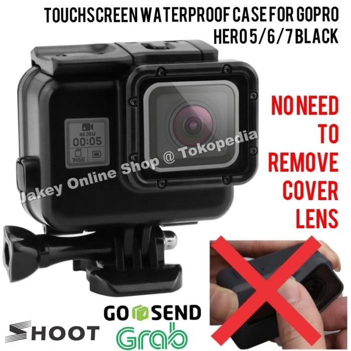 Glorious I.T Touchscreen Waterproof Case GoPro Hero 5/6/7 Black casing anti air
