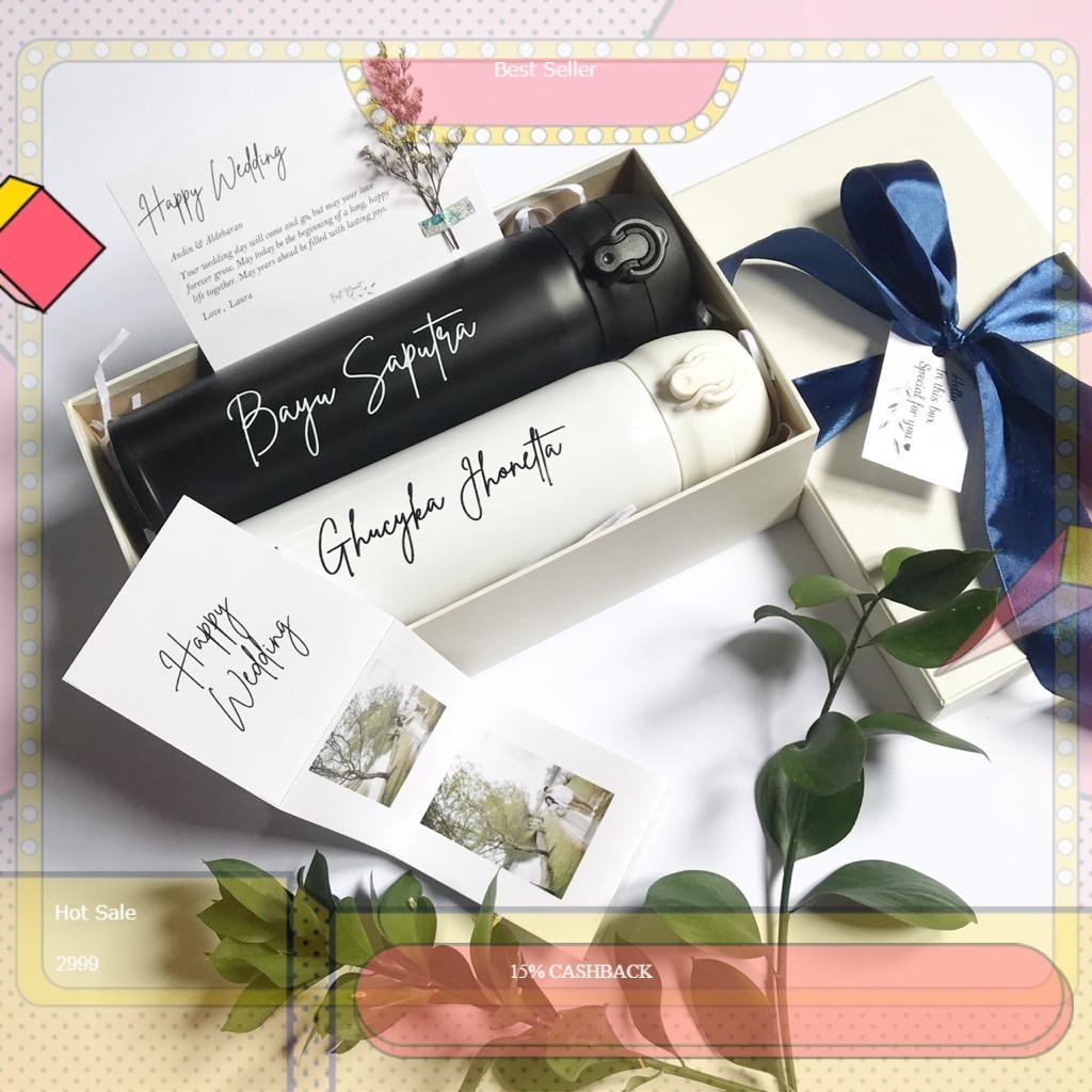 Kado Pernikahan / Kado Nikah / Kado Wedding / Tumbler Couple / Tumbler Custom / Kado Anniversary- so