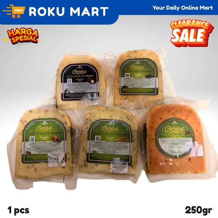 Grand'Or Gardeli Dutch Cheese 250 gr / Keju Gouda Belanda varian Truffle / Cumin / Mustard / Walnut 