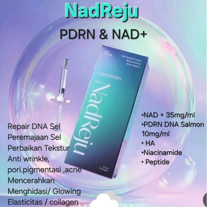 Glow Naturelle NadReju SkinBooster PDRN DNA Salmon & NAD+ Peremajaan Kulit Kenyal Cerah Glowing deng