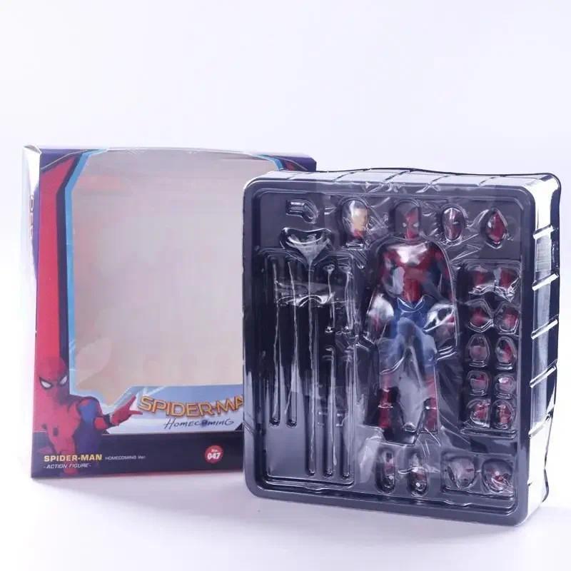 Marvel  Avengers Spiderman Homecoming Action Figure Statue Can ange Tom Holland Face Spider Man Mode