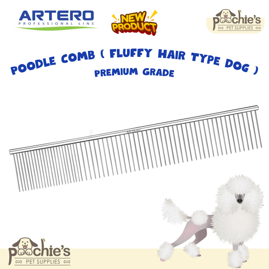 [Poochies Supplies] Sisir Anjing - Sisir Poodle - Artero - POODLE COMB ( Volume Comb ) Premium & Pro