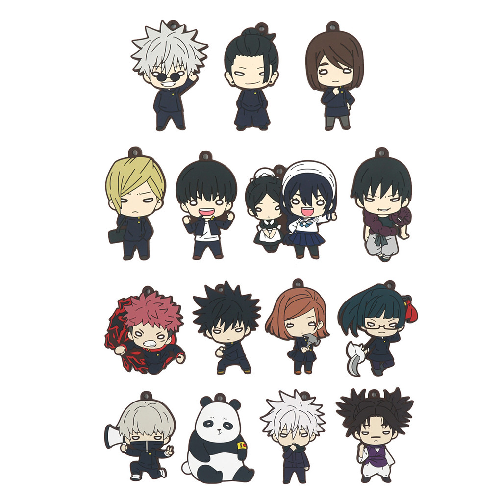 Jujutsu Kaisen Gojo Satoru Geto Suguru Yuji Nanami Kento Fushiguro Toji Choso Rubber Keychain Orname