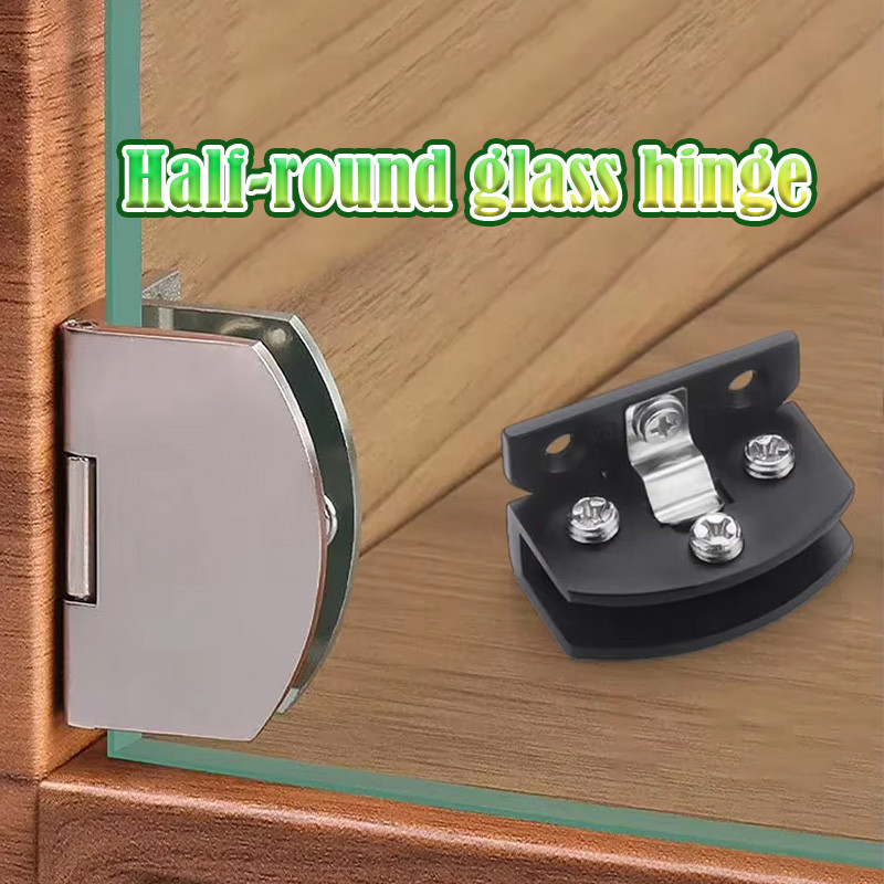 Engsel Jepit Kaca Lemari Oval/Engsel Pintu Kaca/Engsel Pintu Lemari Kaca Engsel Paduan Seng