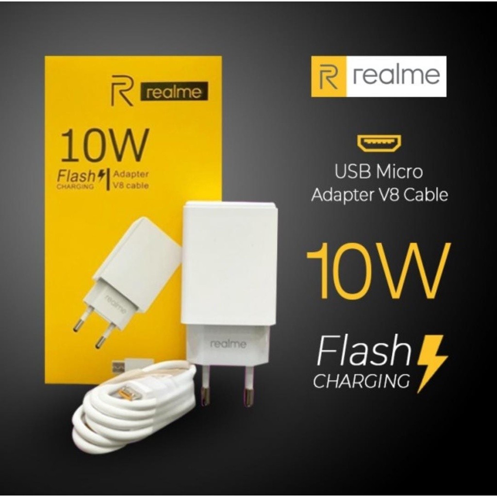 Charger REALME 10W AK933 2A MICRO USB C1 C2 C3 C11 C12 C20 C21 2 PRO 3 5 5i U1 Narzo 50 Original 10W