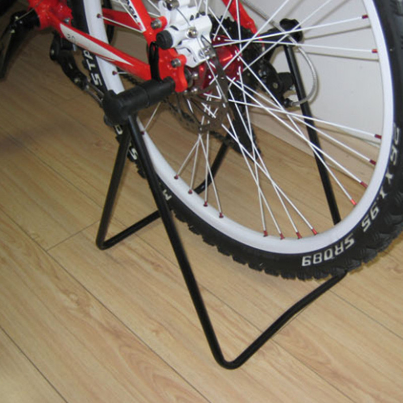 Universal Foldable Bicycle Bike Display Rack Triangle Wheel Hub Repair Stand KickStand For Vertical 