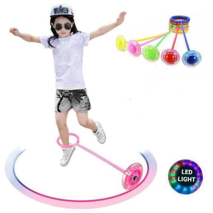 hula hoop kaki LED Mainan Sehat Hulahup Kaki Lampu Nyala Hulahoop - hula kaki
