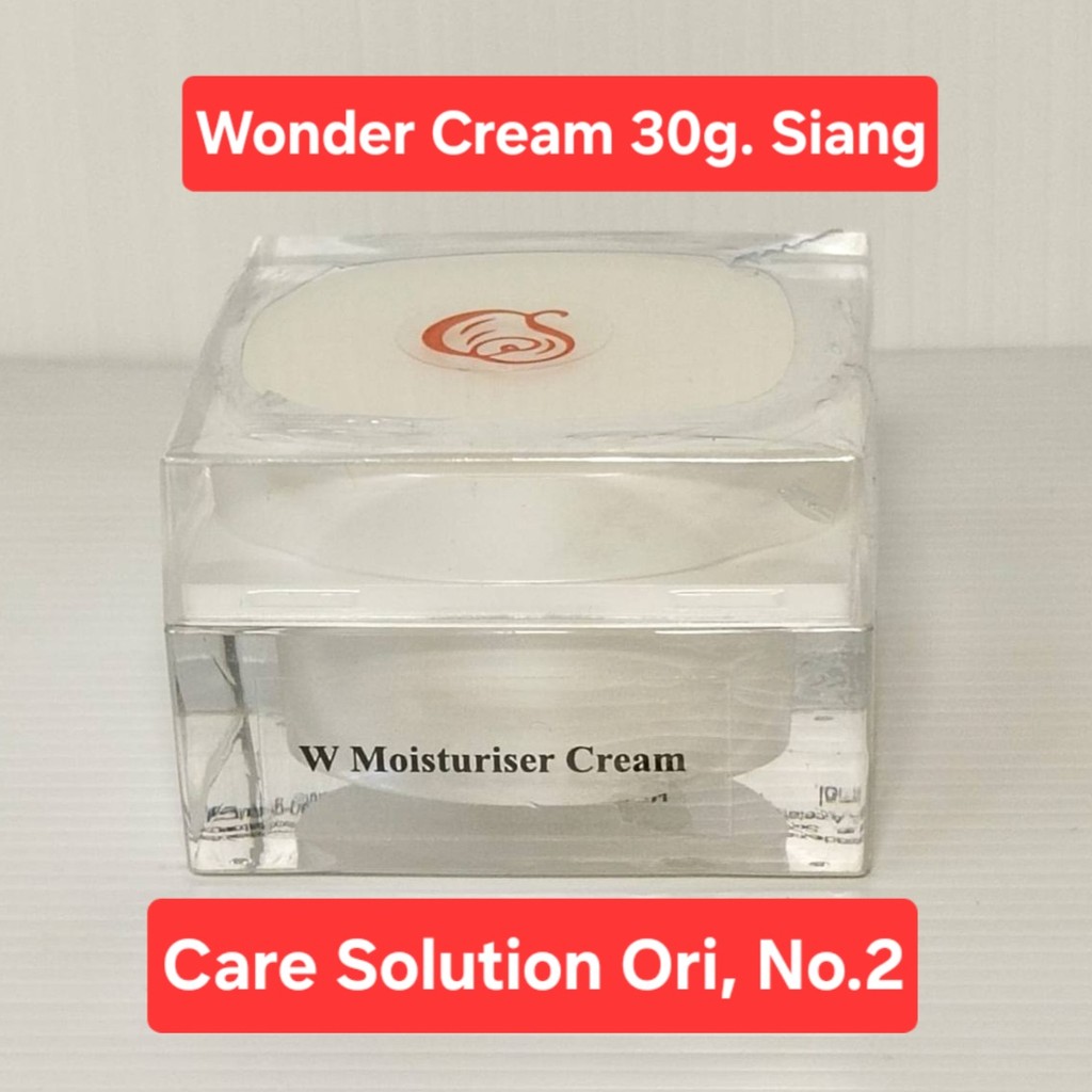 WONDER W CREAM SIANG MENCERAHKAN 30g W MOISTURIZER NO.2 CS CARE SOLUTION LB