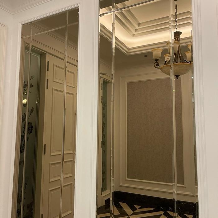 kaca cermin bevel dekorasi mirror