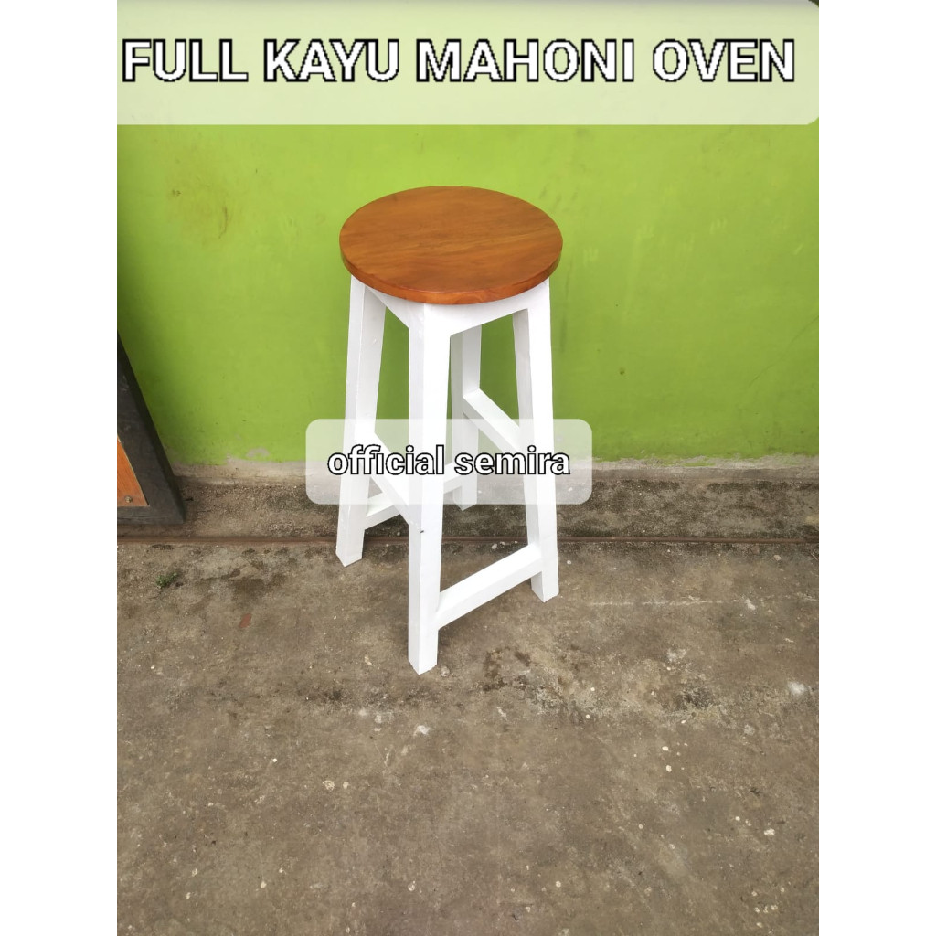 BANGKU KAYU MAHONI/KURSI CAFE/BANGKU CAFE/BANGKU MURAH/KURSI MURAH