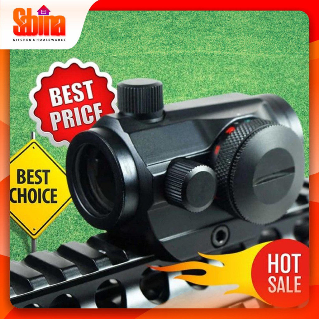 Kekeran Teropong Holographic Red Green Dot Scope 1 Zoom RailMount 20mm