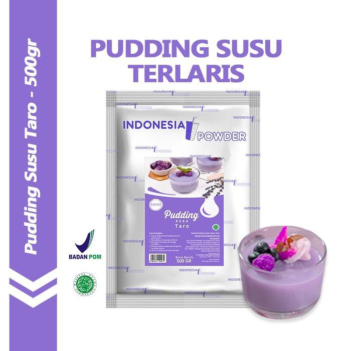 Omura Premix pudding susu rasa Taro 500 GR