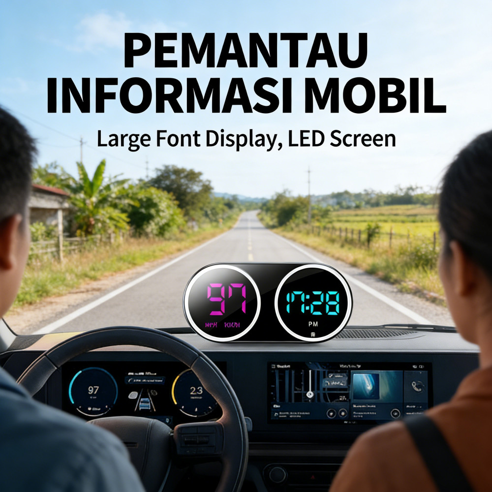 Mobil Truk Kendaraan Motor MPH KM/H HUD Tampilan Universal Mobil GPS Speedometer