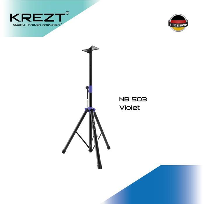 KREZT Stand Speaker NB-503 Tripod Speaker Full Metal - Krezt NB 503 Violet