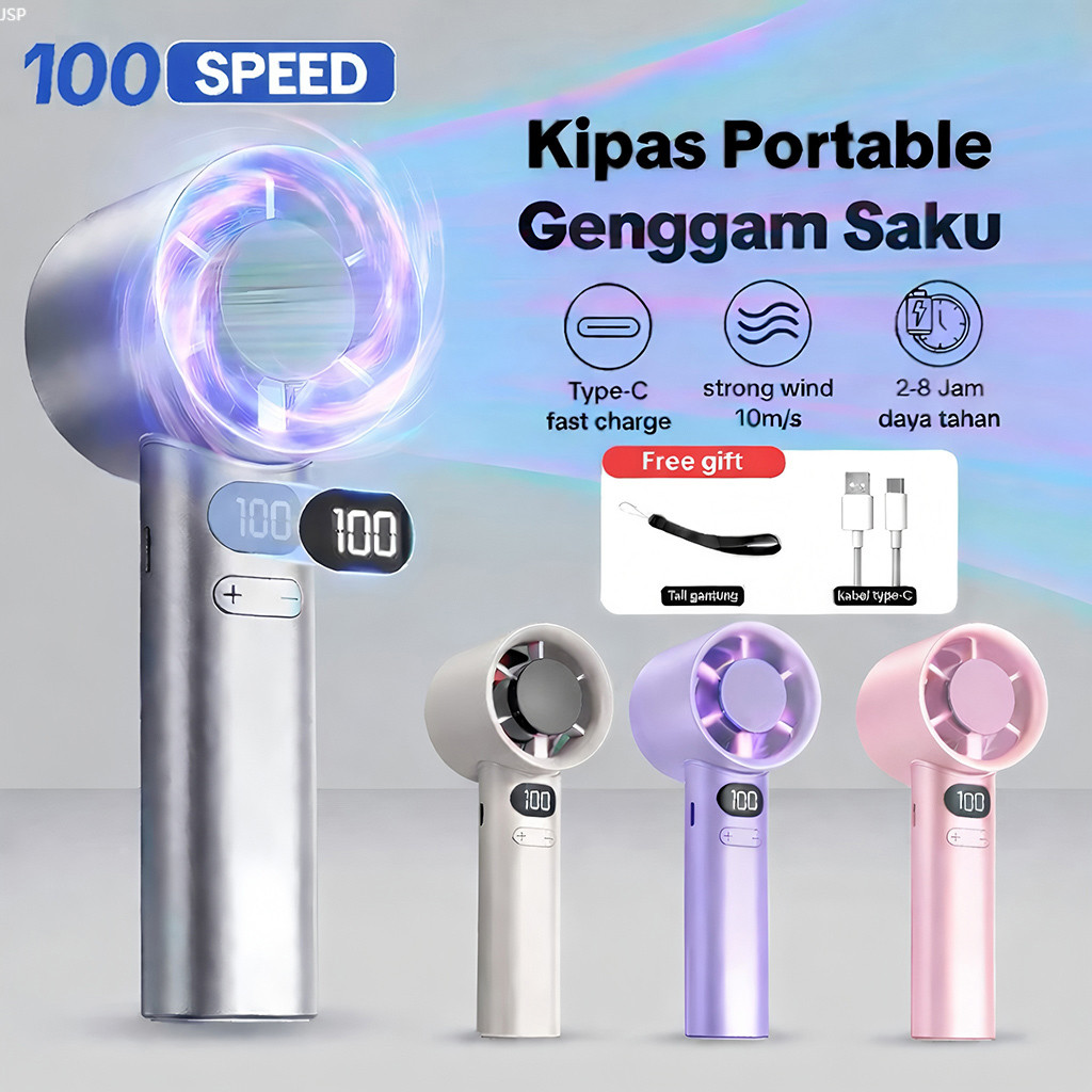 COD 30000mah 2026 Kipas Angin Mini Portable kipas angin portable tahan lama 36 jam usb kipas angin m