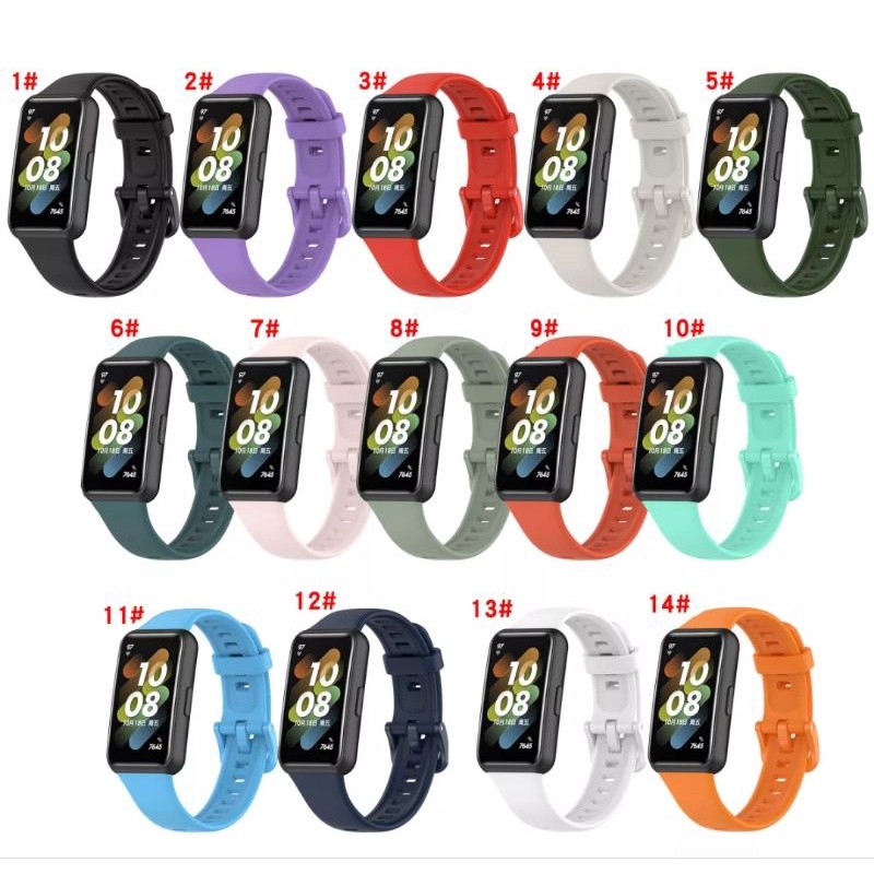 STRAP SILICONE TALI HUAWEI BAND 7 QUICK RELEASE SILIKON SILICON RUBBER WRISTBAND TALI JAM HUAWEI BAN