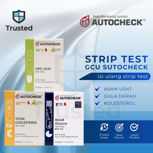 Autocheck Kolesterol / Kolesterol Autocheck/ Autocheck Uric Acid / Strip Asam Urat autocheck/ Glucos