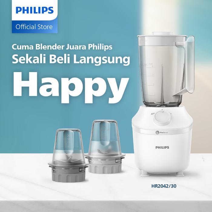 Blender Philips Plastik 1 Liter - 3000 series HR2042/30 - Blender Jus - Blender Juicer- Blender Terb
